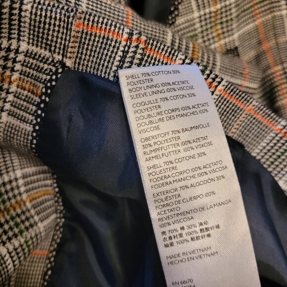 Anthropologie Maeve Lilith Glen Plaid Double Breasted Blazer - Picture 6 of 8